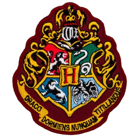 (image for) Harry Potter Iron-On Patch Hogwarts Crest