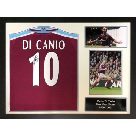 (image for) West Ham United FC Di Canio Signed Shirt (Framed)