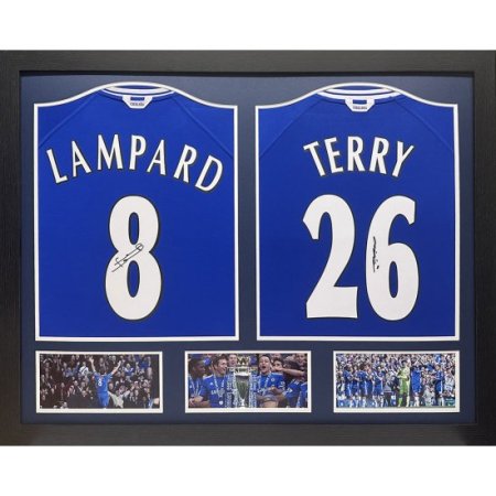 (image for) Chelsea FC Lampard & Terry Signed Shirts (Dual Framed)