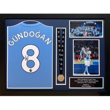 (image for) Manchester City FC Gundogan Signed Shirt & Medal (Framed)