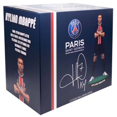 (image for) Paris Saint Germain FC Football's Finest Kylian Mbappe Premium Statue