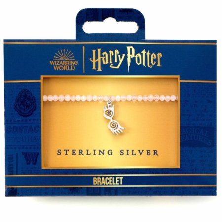 (image for) Harry Potter Stone Bracelet With Sterling Silver Charm Luna Glasses