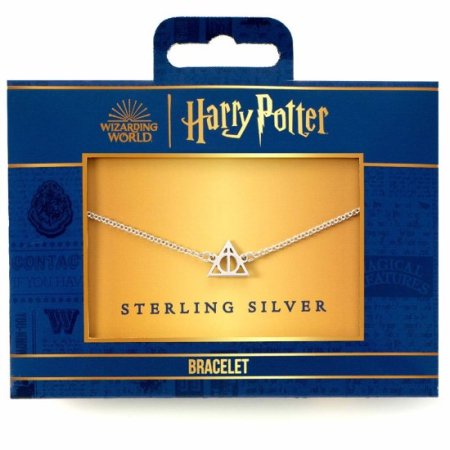 (image for) Harry Potter Sterling Silver Charm Bracelet Deathly Hallows