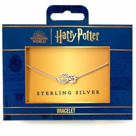 (image for) Harry Potter Sterling Silver Charm Bracelet Golden Snitch
