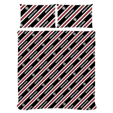 (image for) Manchester United FC Core Stripe Double Duvet Set