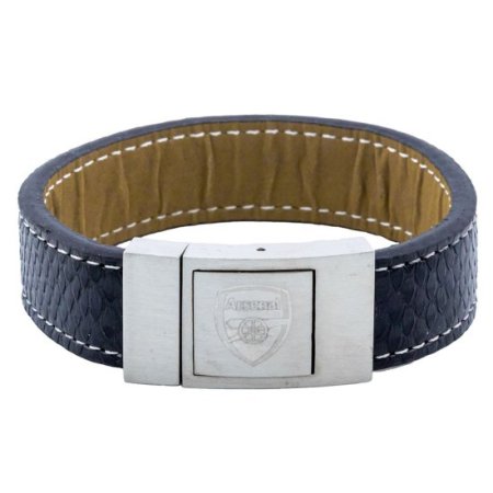 (image for) Arsenal FC Stitched Leather Bracelet