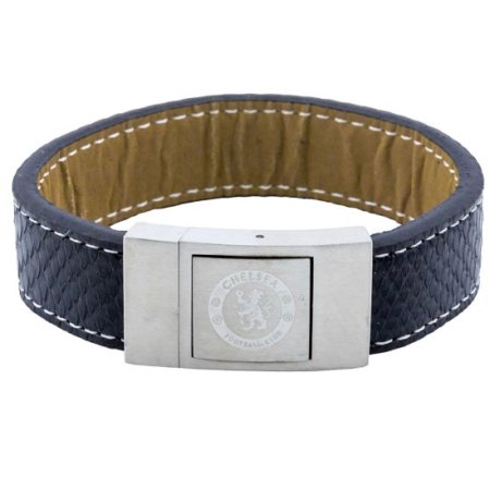 (image for) Chelsea FC Stitched Leather Bracelet