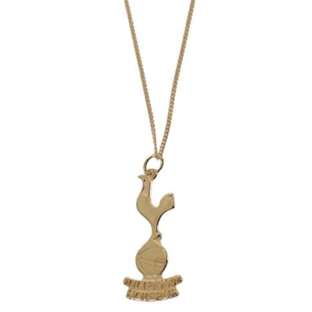 (image for) Tottenham Hotspur FC 18ct Gold Plated on Silver Pendant & Chain