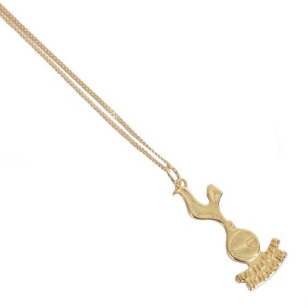 (image for) Tottenham Hotspur FC 18ct Gold Plated on Silver Pendant & Chain