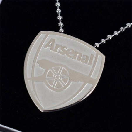 (image for) Arsenal FC Stainless Steel Large Pendant & Chain