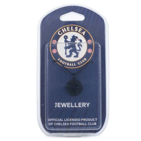 (image for) Chelsea FC Black Plated Pendant & Chain