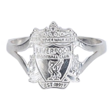 (image for) Liverpool FC Sterling Silver Split Shank Ring Medium