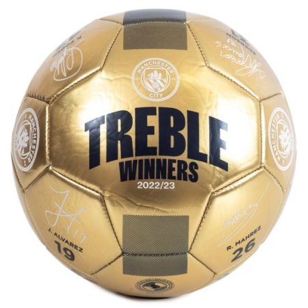 (image for) Manchester City FC Treble Winners Sig Football