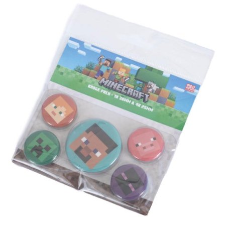 (image for) Minecraft Button Badge Set