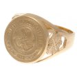 (image for) Celtic FC 9ct Gold Crest Ring Small