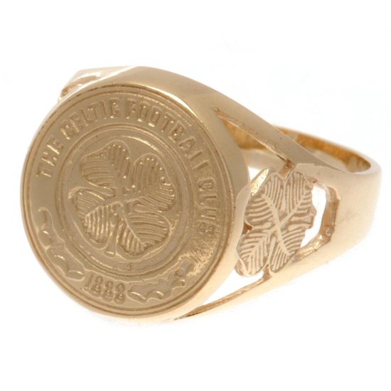 (image for) Celtic FC 9ct Gold Crest Ring Medium