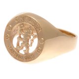 (image for) Chelsea FC 9ct Gold Crest Ring Medium