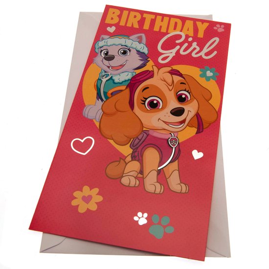 (image for) Paw Patrol Birthday Card Girl