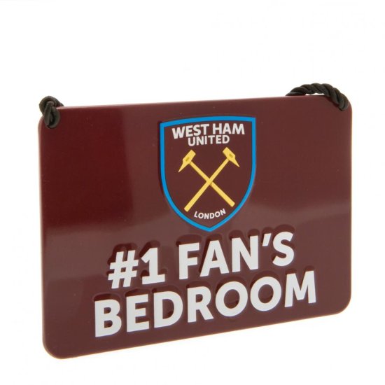 (image for) West Ham United FC Bedroom Sign No1 Fan