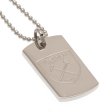 (image for) West Ham United FC Engraved Dog Tag & Chain