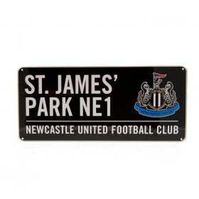 Newcastle United FC Colour Street Sign
