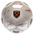 (image for) West Ham United FC Sig Silver Football