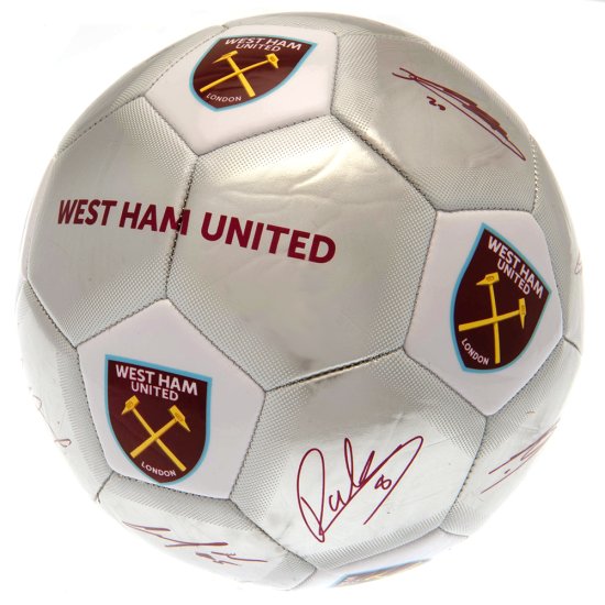 (image for) West Ham United FC Sig Silver Football