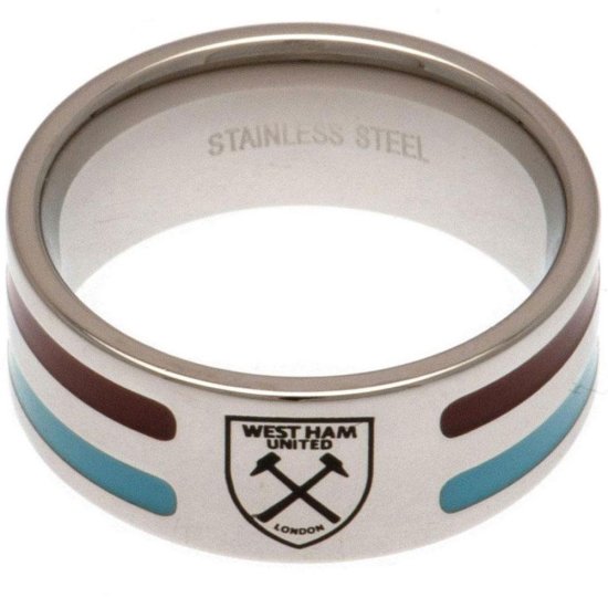 (image for) West Ham United FC Colour Stripe Ring Small