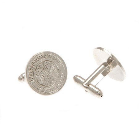 (image for) Celtic FC Silver Plated Formed Cufflinks