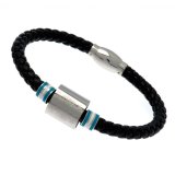 (image for) Manchester City FC Colour Ring Leather Bracelet