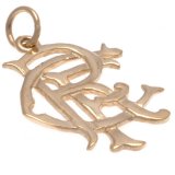 (image for) Rangers FC 9ct Gold Pendant Medium