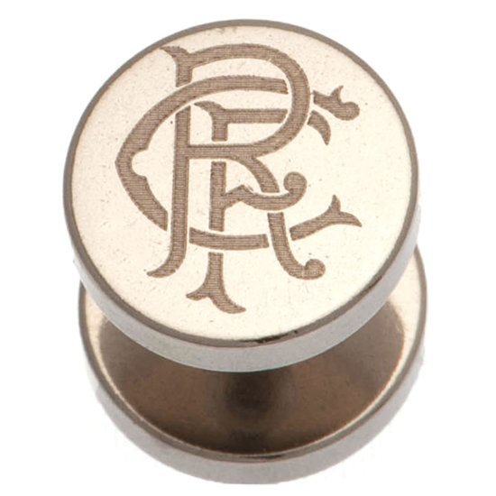 (image for) Rangers FC Stainless Steel Scroll Crest Stud Earring