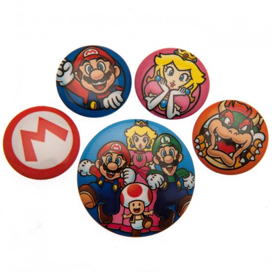 (image for) Super Mario Button Badge Set