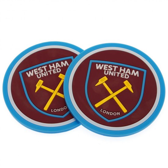(image for) West Ham United FC 2pk Coaster Set - Click Image to Close