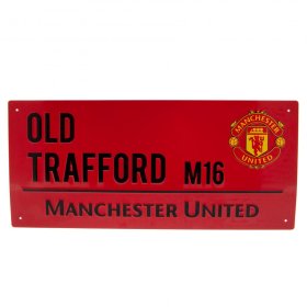 Manchester United FC Colour Street Sign