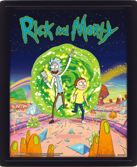 (image for) Rick And Morty Framed 3D Picture