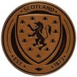Scottish FA Antique Gold Crest Badge