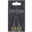 (image for) Harry Potter Silver Plated Earrings Hufflepuff