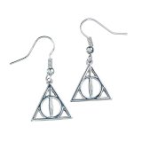 (image for) Harry Potter Silver Plated Earrings Deathly Hallows