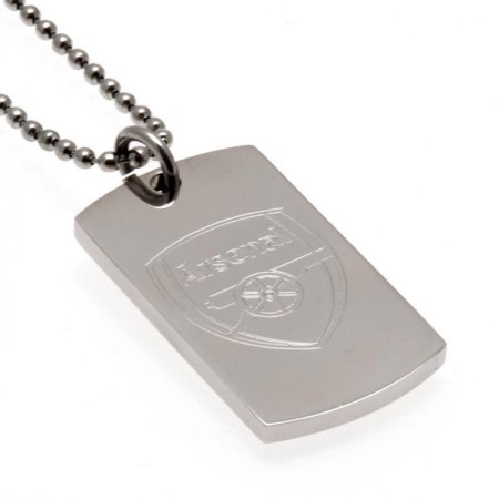 (image for) Arsenal FC Engraved Dog Tag & Chain