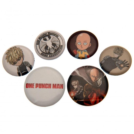 (image for) One Punch Man Button Badge Set - Click Image to Close