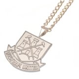 (image for) West Ham United FC Silver Plated Pendant & Chain XL CT