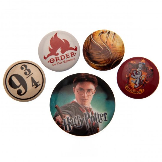 (image for) Harry Potter Button Badge Set Golden Snitch
