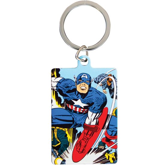 (image for) Marvel Comics Metal Keyring Captain America