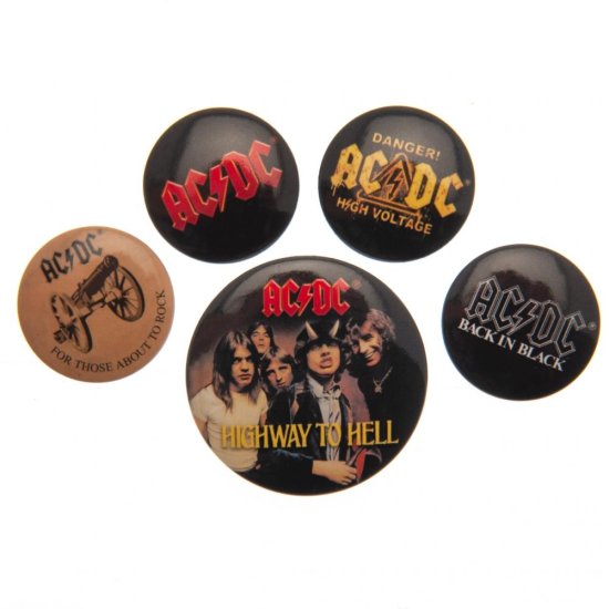 (image for) AC/DC Button Badge Set - Click Image to Close