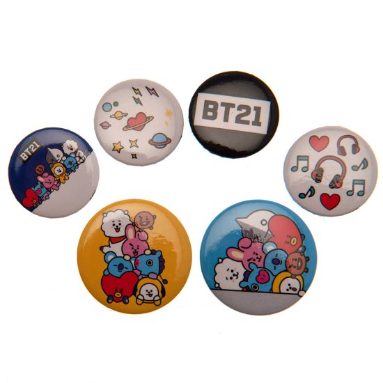 (image for) BT21 Button Badge Set - Click Image to Close