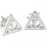 (image for) Harry Potter Sterling Silver Earrings Deathly Hallows