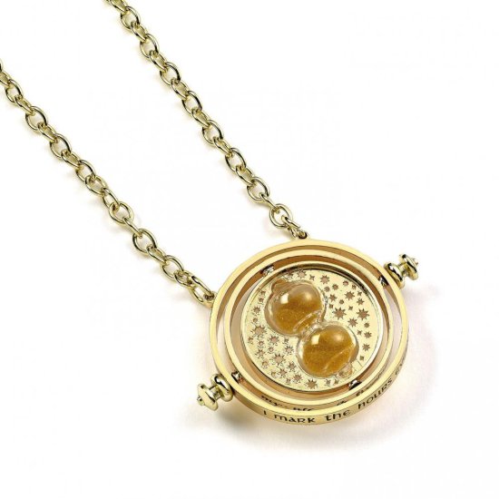 (image for) Harry Potter Gold Plated Spinning Time Turner Necklace