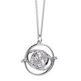 (image for) Harry Potter Sterling Silver Crystal Necklace Time Turner