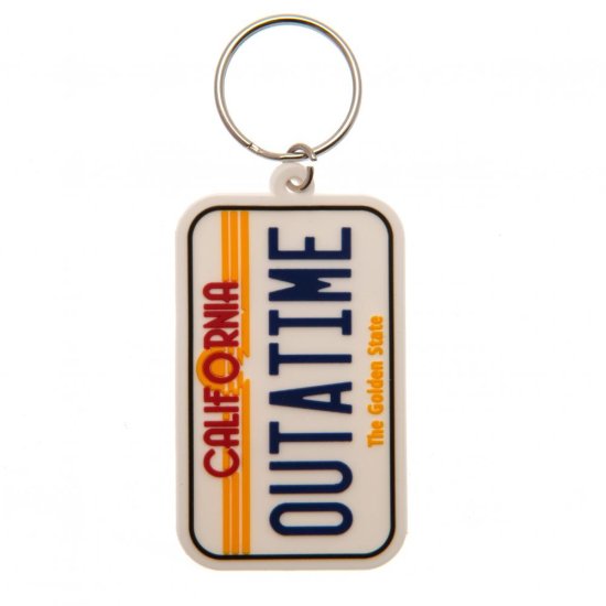 (image for) Back To The Future PVC Keyring License Plate